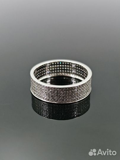 Кольцо из белого золота 585 с бриллиантами 0,65 ct