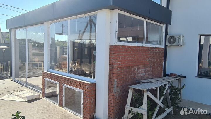 Мягкие окна для беседки