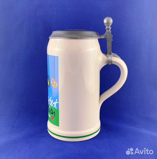 Литровая пивная кружка 