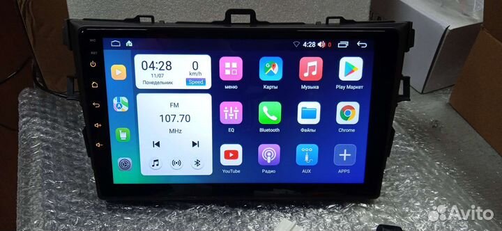 Магнитола на андроиде toyota Corolla e140 e 150