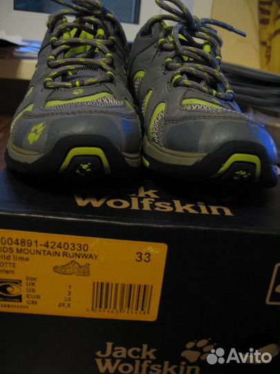 Кроссовки детские Jack Wolfskin р.33