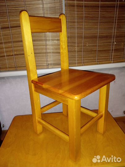 Детский стол и стул дерево массив