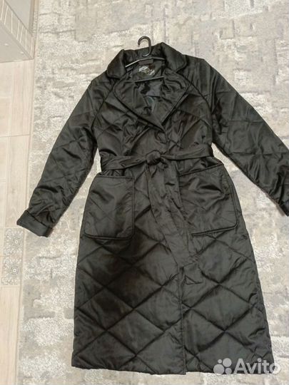 Пальто стёганое демисезонное женское 48 размер