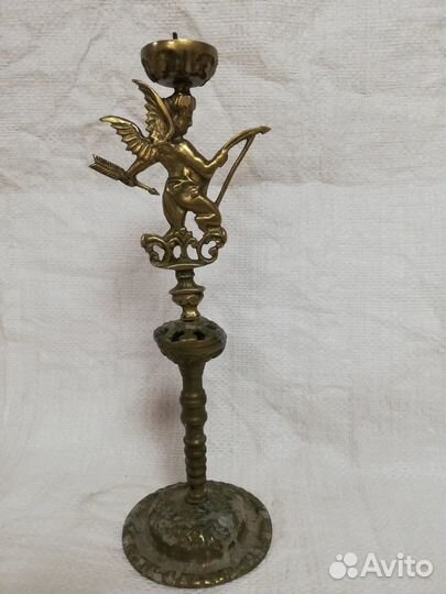 Старинный подсвечник бронза латунь