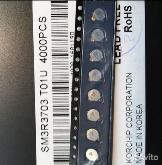 Супер конденсатор korchip SM3R3703T01U