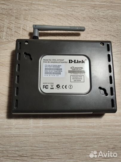 Wifi роутер D-Link DWL-G700AP