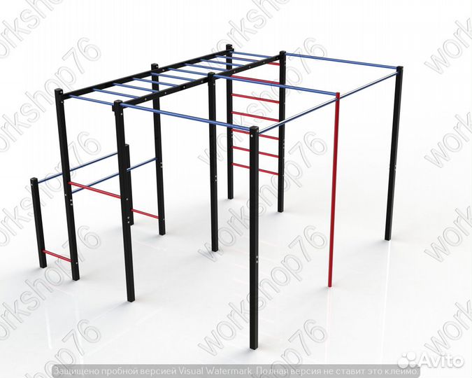 Уличный спортивный комплекс пилон турник воркаут