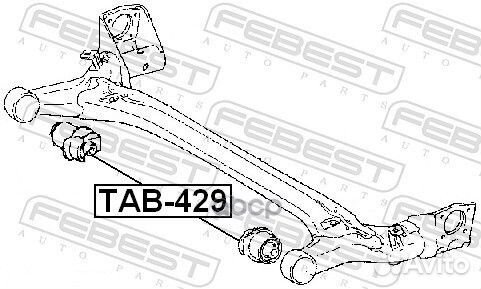 Сайлентблок задней балки TAB-429 Febest