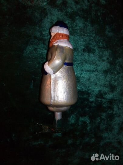 Ёлочная игрушка мужик с кнутом