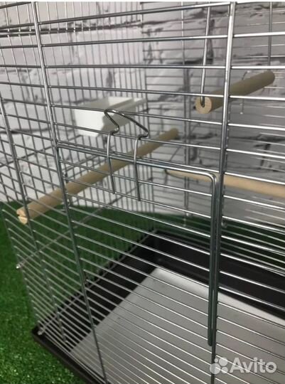 Клетка для птиц попугаев 38*27*70 см коричневая