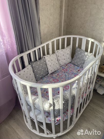 Кроватка трансформер для новорожденных