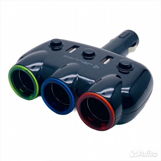 Азу jellico SC-80 3in1 разветвитель на 3 порта BK