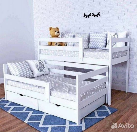 Кровать детская выкатная 180х90