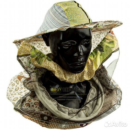 Маска пчеловода цветная (откидной верх, смесовая т