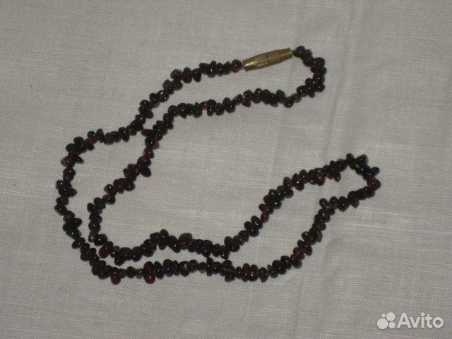 Бусы. Натуральный гранат. 47 см. СССР