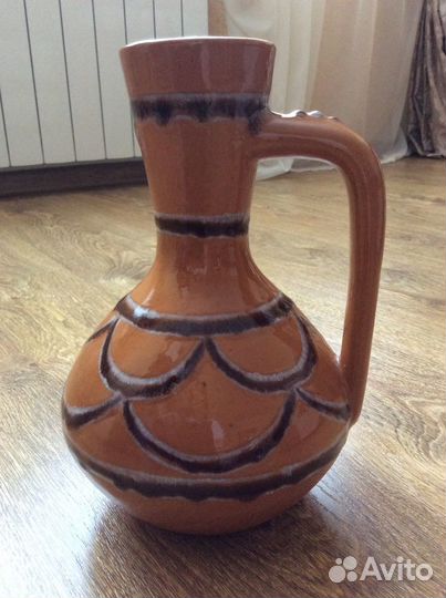 Кувшин глина обливная СССР винтаж