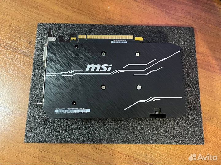 Видеокарта GTX 1660 super MSI Ventus XS OC