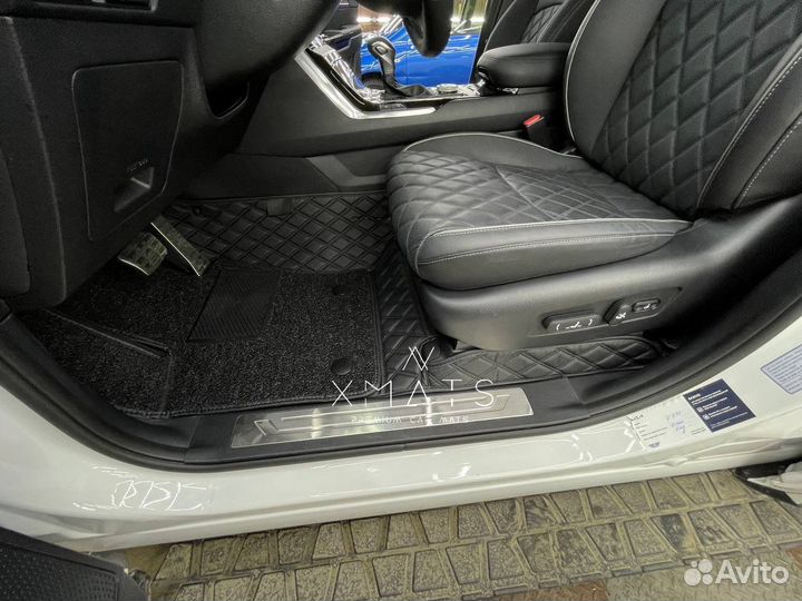 Коврики из экокожи для KIA Mohave 7 мест