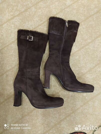 Сапоги.Замша