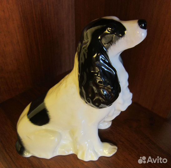 Статуэтка «Собачка спаниэль». Фарфор «лфз»