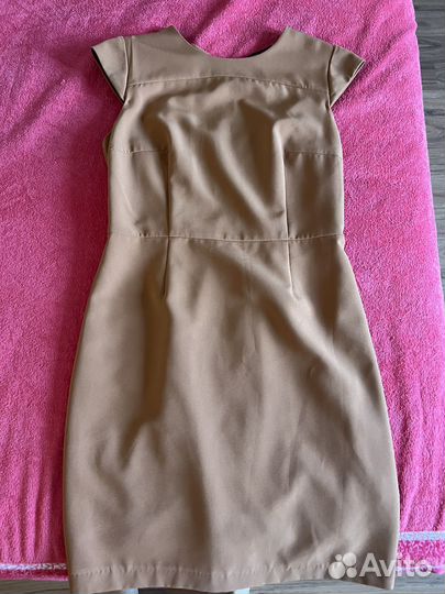 Терракотовое платье футляр 46-48