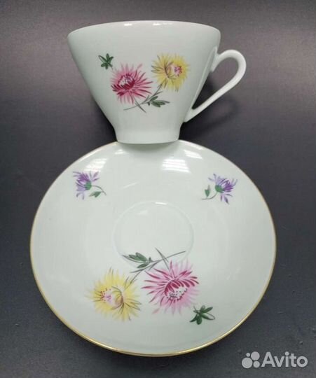 Чайный сервиз Астры Freiberger Гдр