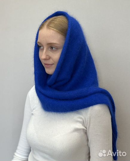 Комплект шапка косынка варежки