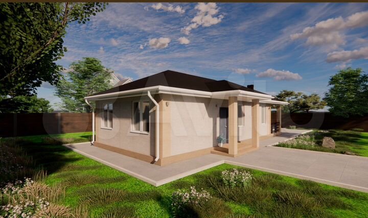 Дом 83 м² на участке 3 сот.