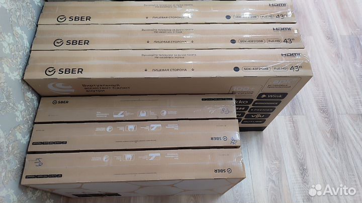 Телевизор sber 32,43 SMART tv,wifi новый