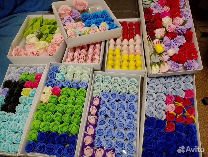 Мыльные цветы остатки