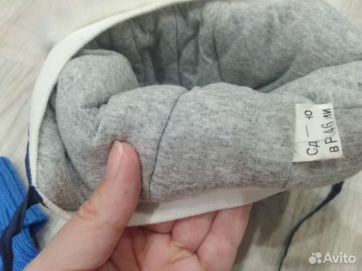 Комплект зимняя шапочка на мальчика+манишка