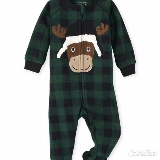 Слип, комбинезон Childrens Place флис 3, 6, 9, 12