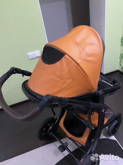 Коляска 2 в 1 эко кожа