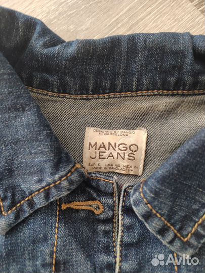 Джинсовая жилетка mango