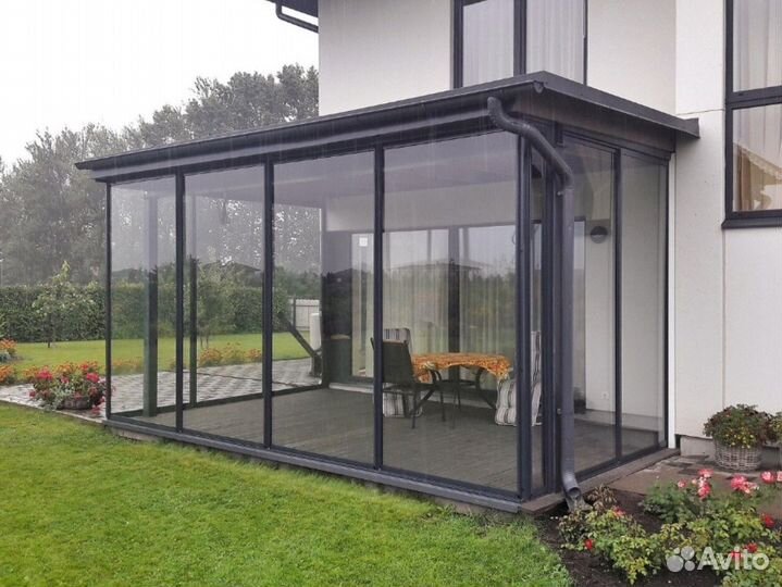 Остекление веранд террас беседок
