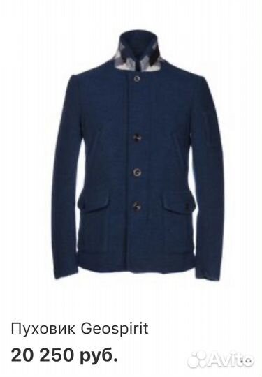 Пуховик Geospirit мужской