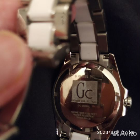 Часы guess женские керамика 17 см