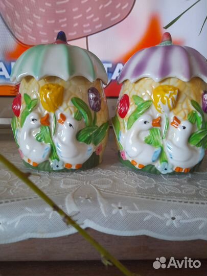 Вазочки хрустальные, набор для специй