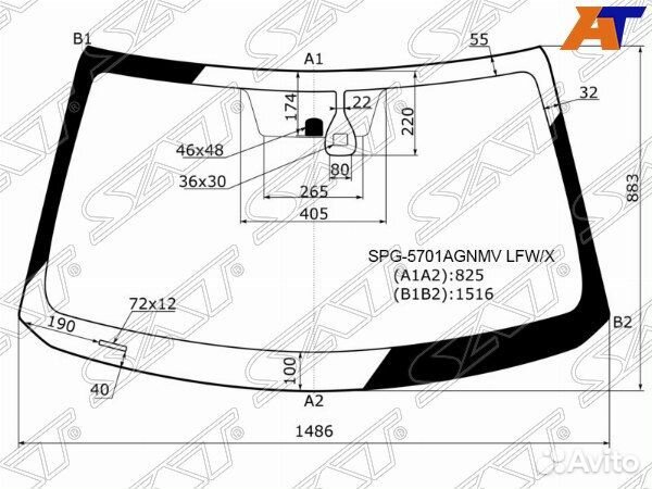 Стекло лобовое mitsubishi pajero sport