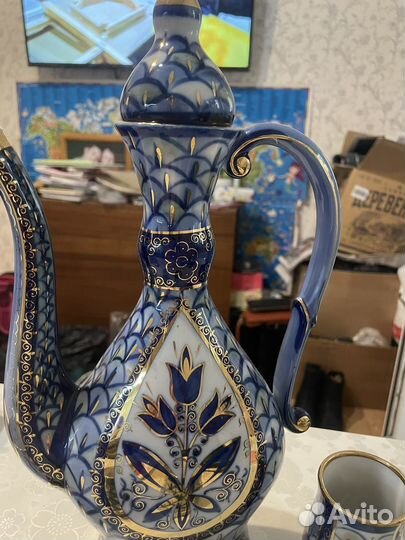 Чайный сервиз СССР синий