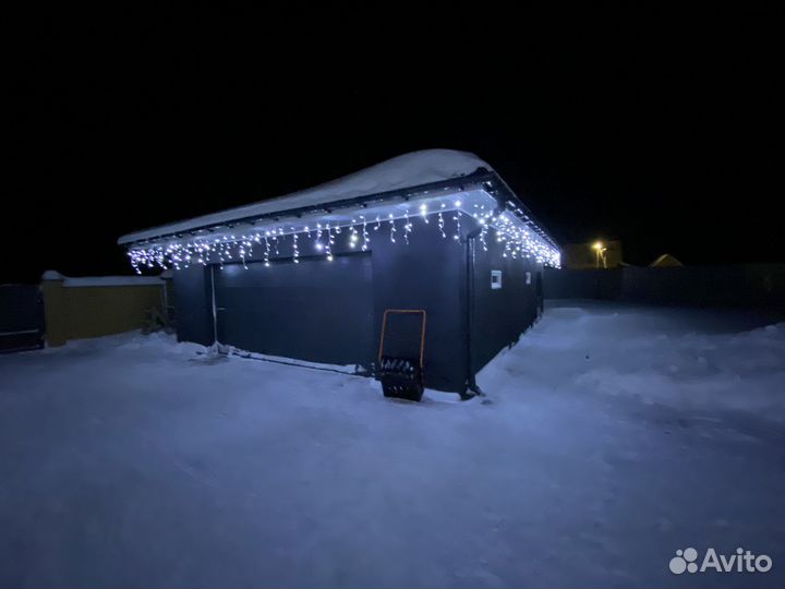 Новогодняя гирлянда Монтаж