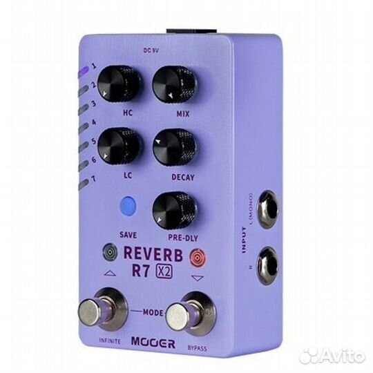 Педаль Mooer R7 Reverb X2