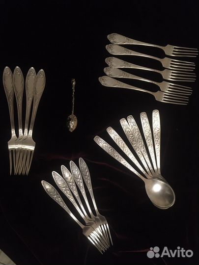 Столовый набор мельхиор СССР