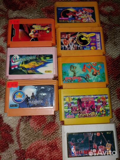 Картриджи для dendy 8 bit