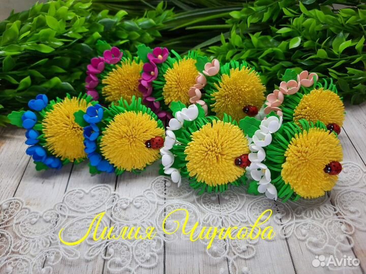 Резинки для волос ручной работы