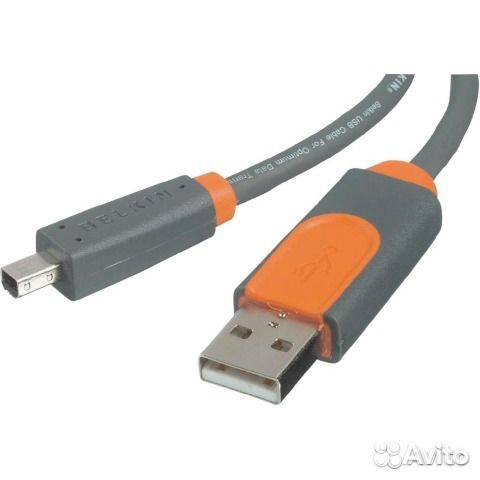Кабель USB 2.0, A plug - В mini USB 4-pin 1.8м