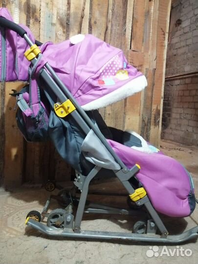 Санки коляска nika kids