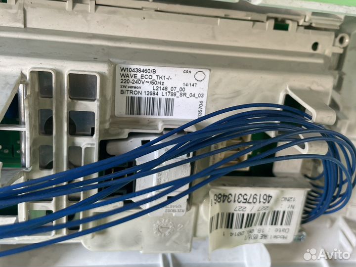 Модуль управления стиральной машины whirlpool