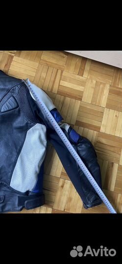 Мотокуртка кожаная мужская бу