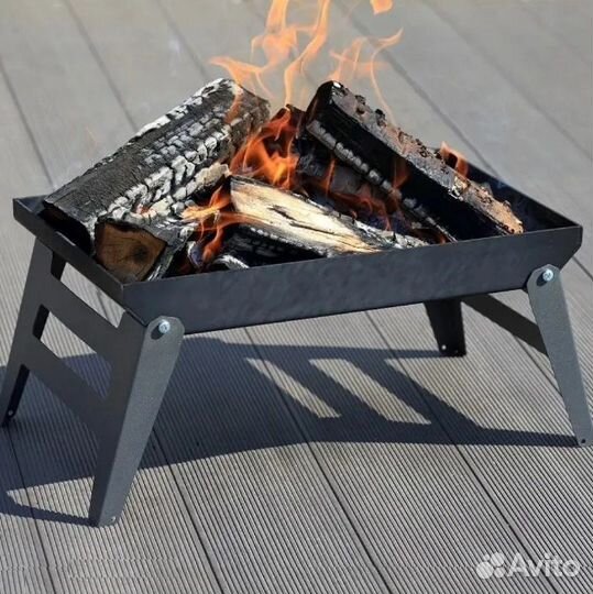 Мангал складной gratar mobile 3 в 1 55x30x31 см